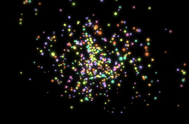 Animated Hyperstructura point-cloud visualisation